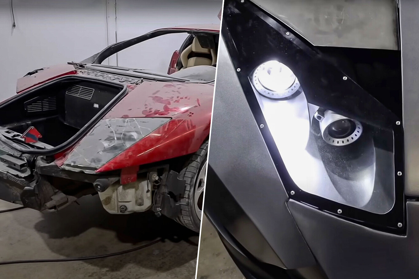 Lamborghini oli halpa, mutta ajovalot eivät olleet kovin edullisia, joten hän valmisti ne itse 3D-tulostimella ja säästää 20 000 euroa.