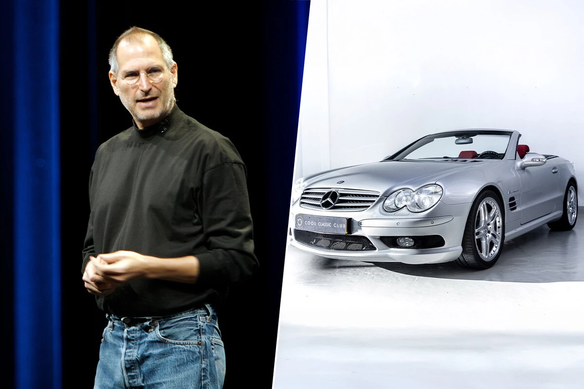 Steve Jobs osti puolen vuoden välein saman auton – Mercedes-Benz SL-luokan 120 000 euron arvoisen. Juju oli rekisterikilvessä.