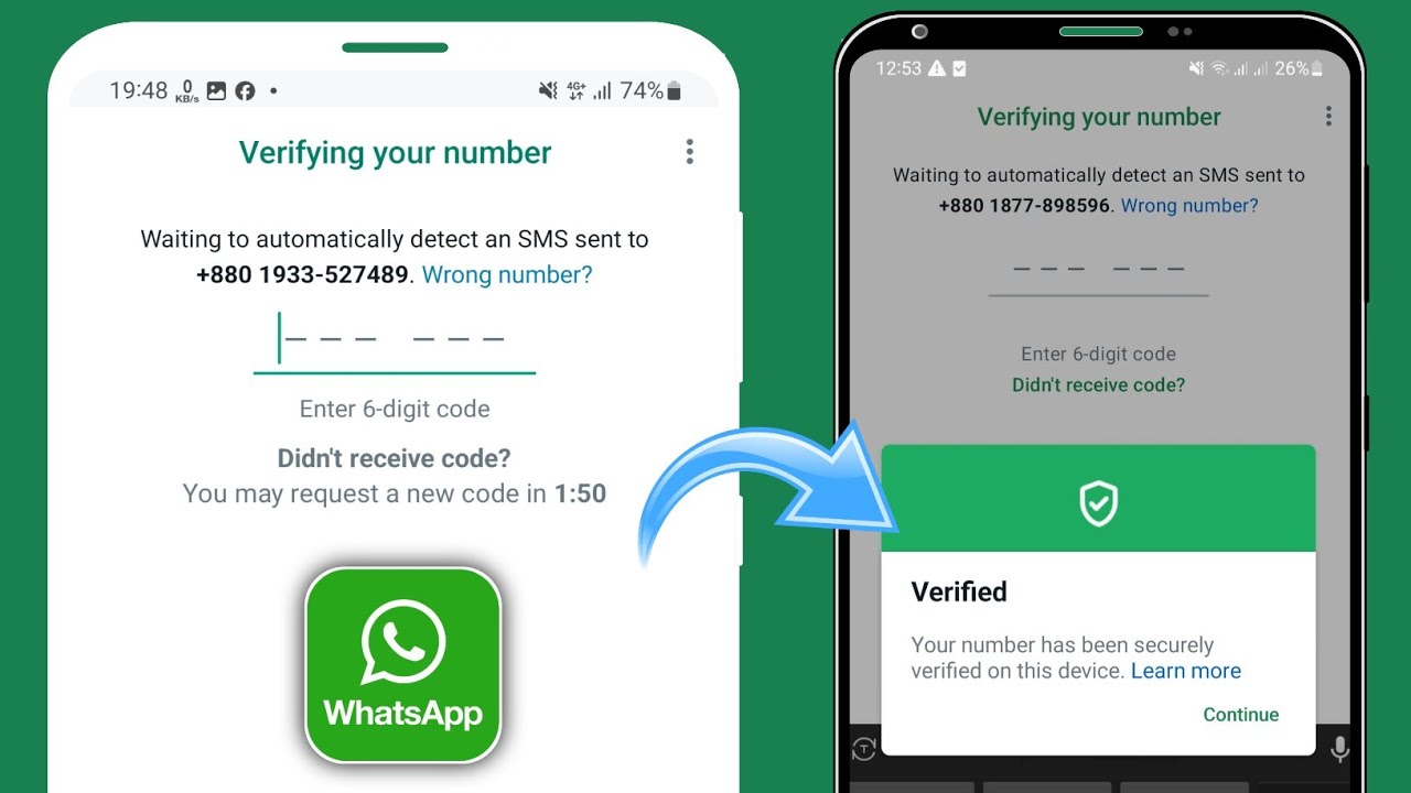 Mitä tarkoittaa, että saat WhatsApp-vahvistuskoodin pyytämättä sitä?