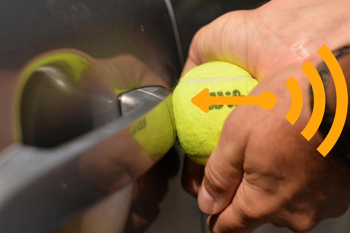 Maaginen temppu, jolla avaat autosi tennis pallolla, jos avaimet ovat jääneet sisälle